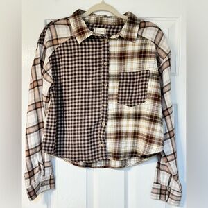 Altar’d State Flannel Top